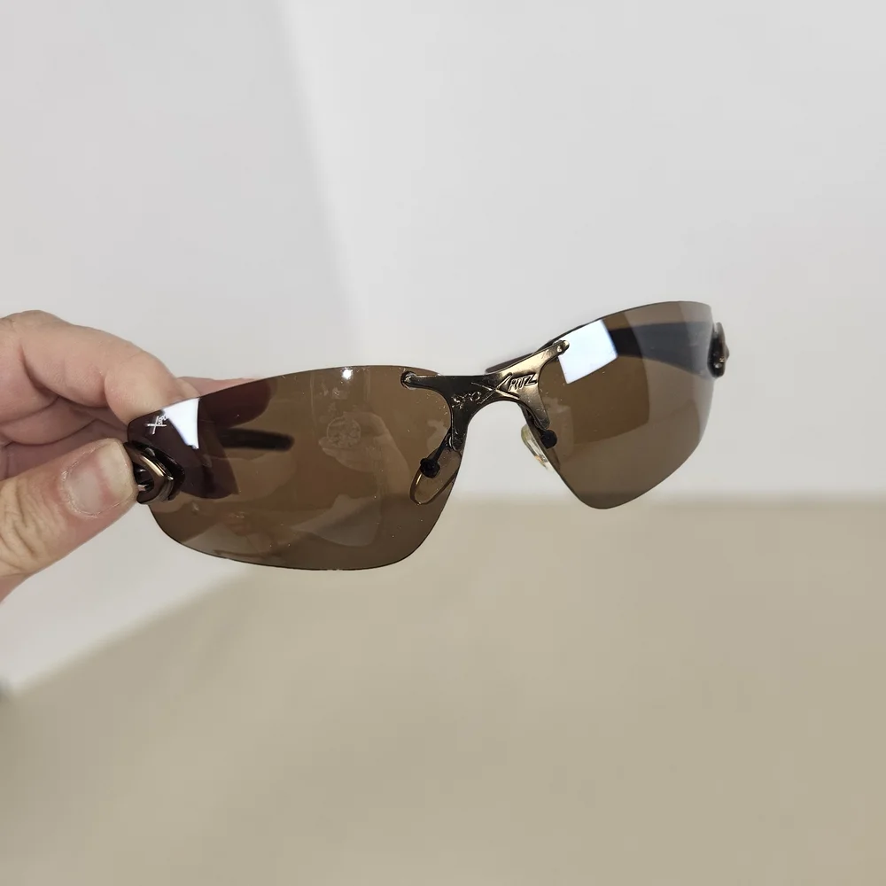 Brown Rimless Men's Sunglasses